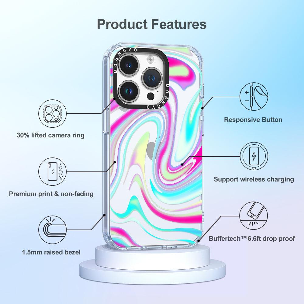 Psychedelic Swirls Phone Case - iPhone 14 Pro Case - MOSNOVO