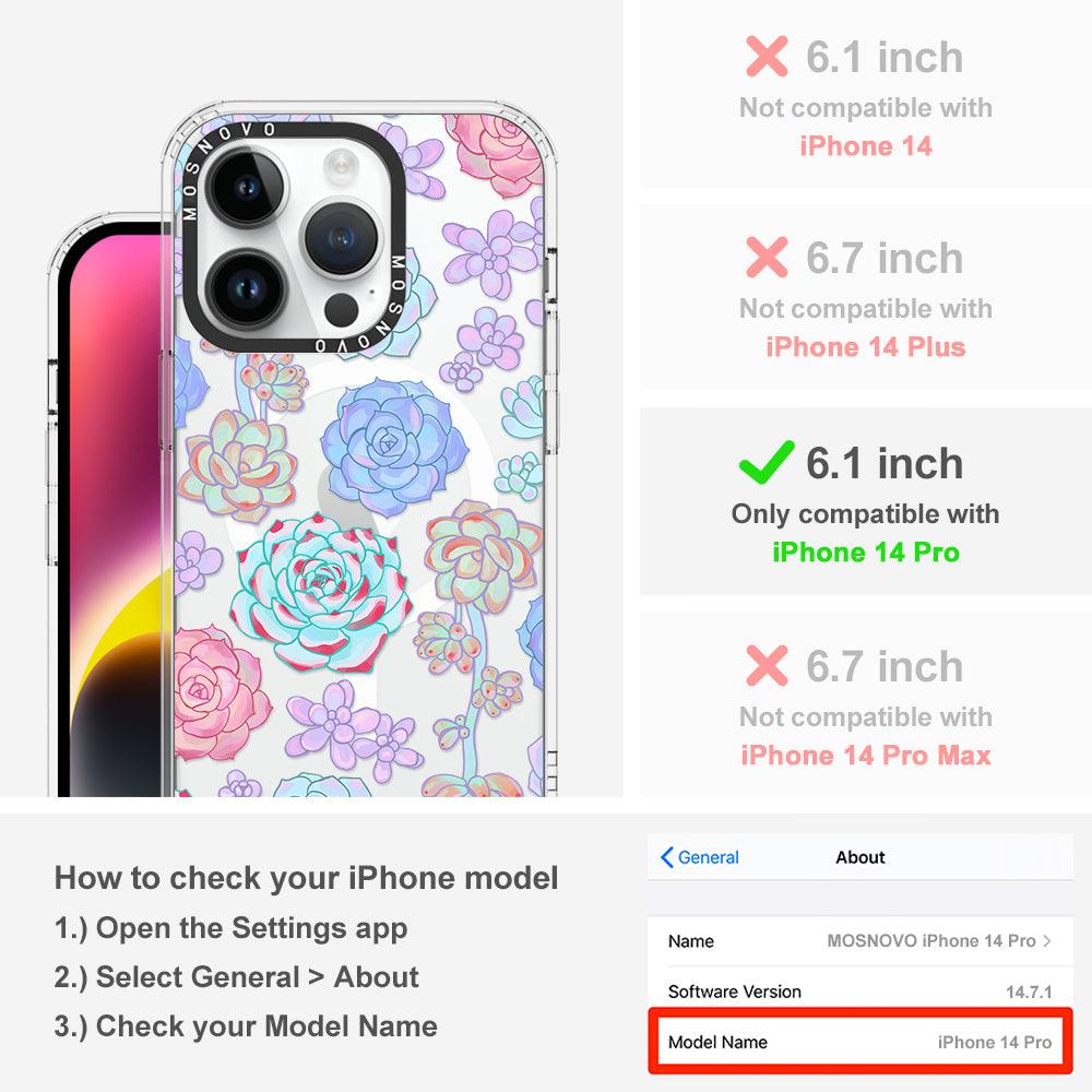 Succulents Phone Case - iPhone 14 Pro Case - MOSNOVO