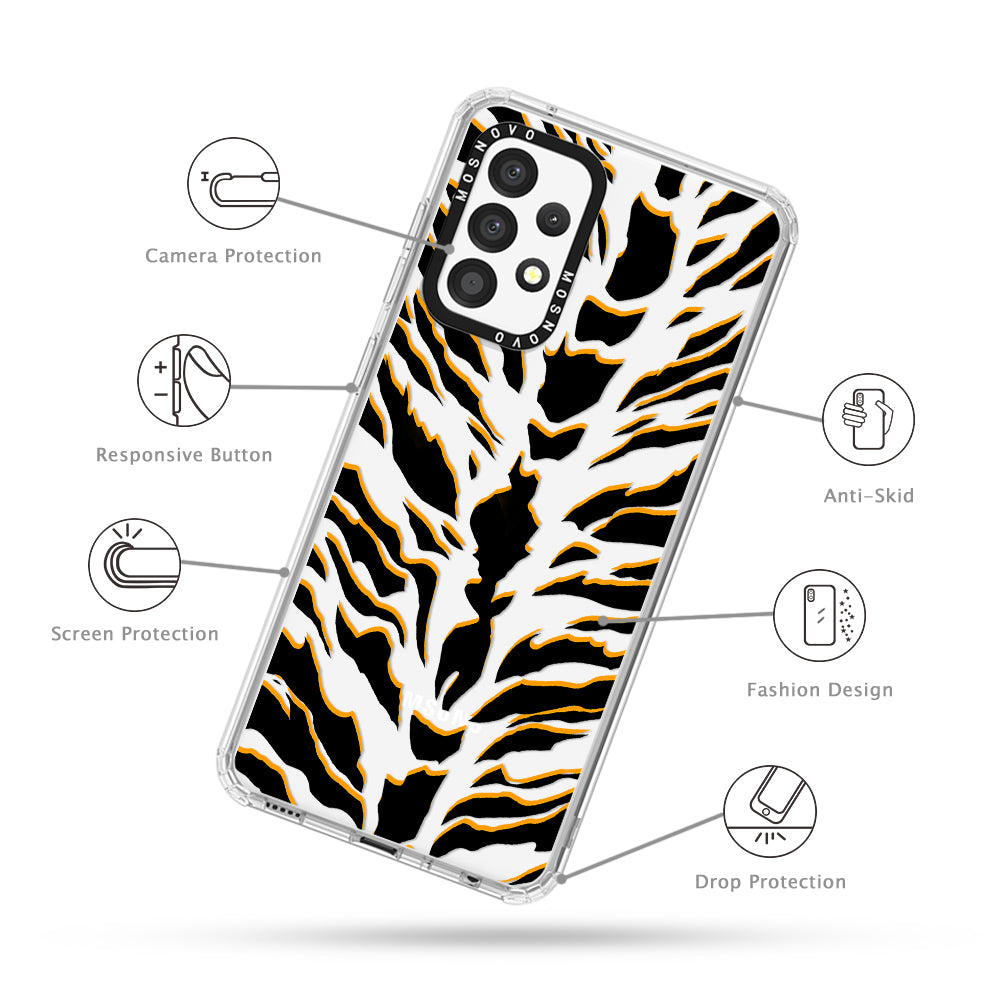 Tiger Print Phone Case - Samsung Galaxy A52 & A52 Case - MOSNOVO