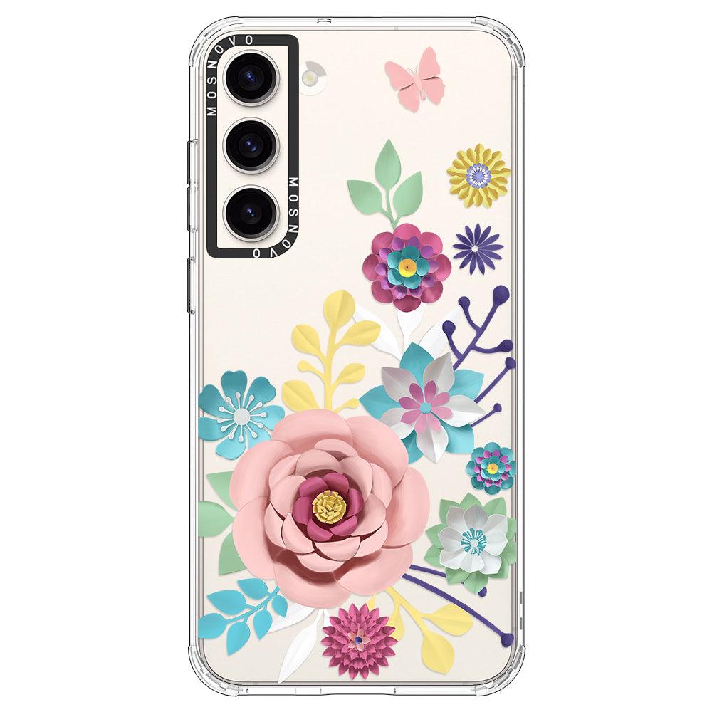 3D Floral Phone Case - Samsung Galaxy S23 Plus Case - MOSNOVO