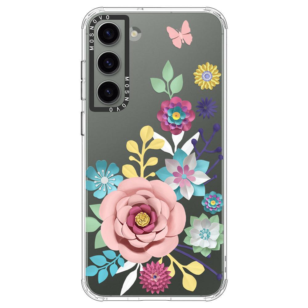 3D Floral Phone Case - Samsung Galaxy S23 Plus Case - MOSNOVO