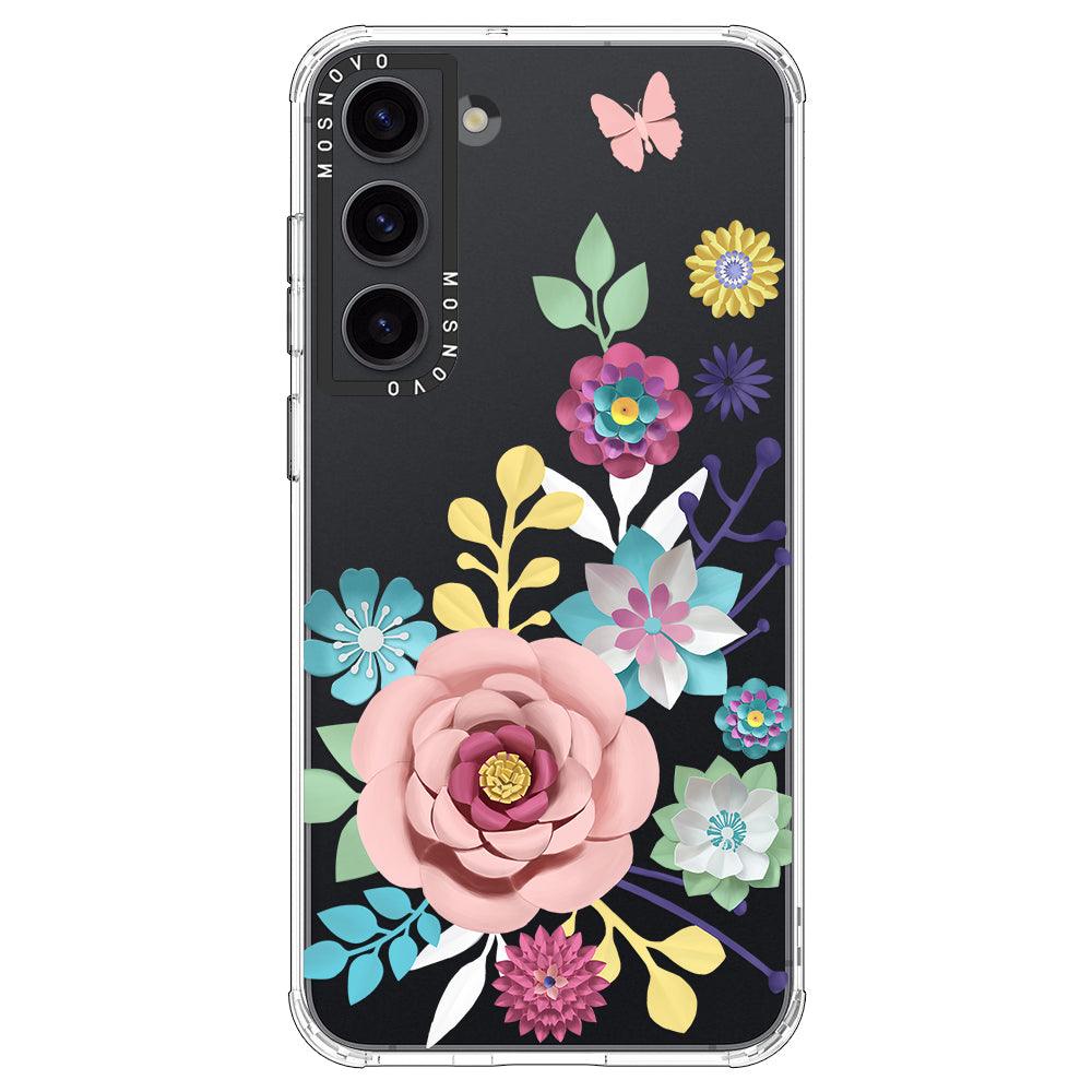 3D Floral Phone Case - Samsung Galaxy S23 Plus Case - MOSNOVO