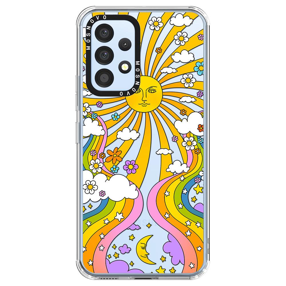 70's Psychedelic Groovy Art Phone Case - Samsung Galaxy A53 Case - MOSNOVO