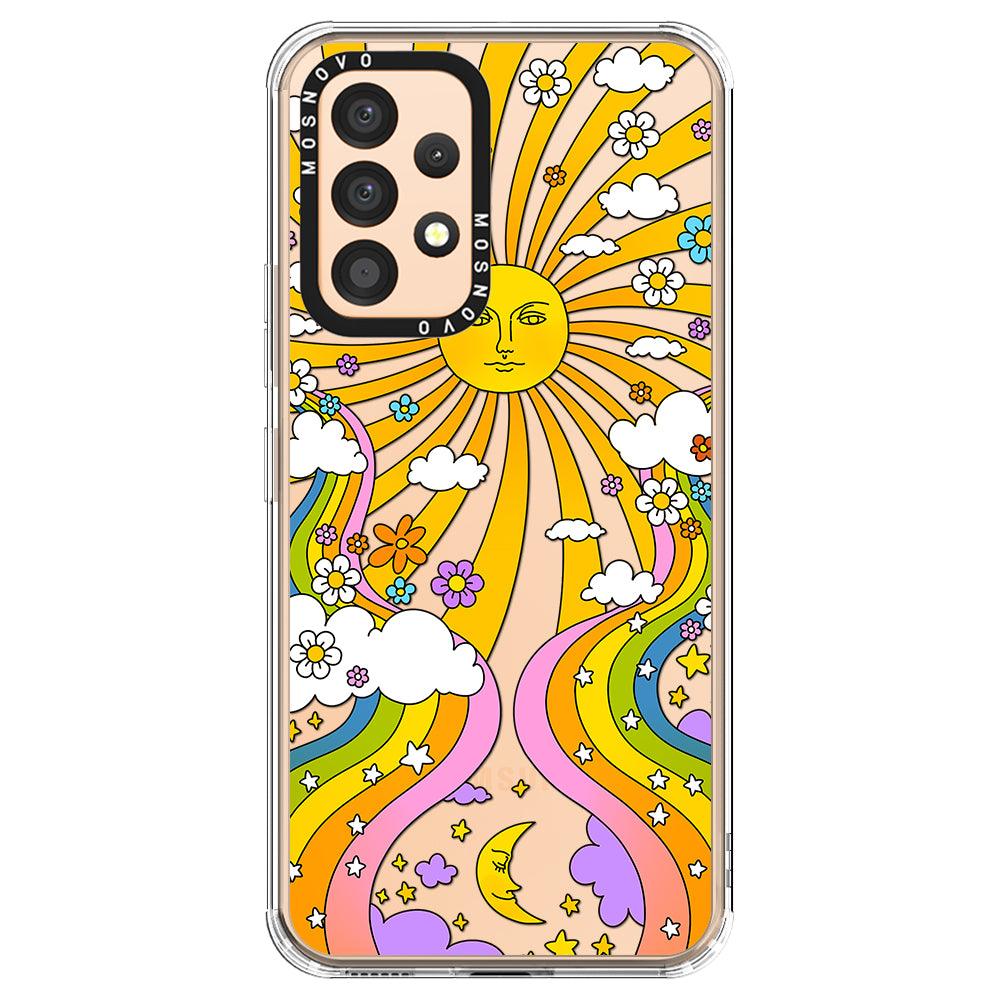 70's Psychedelic Groovy Art Phone Case - Samsung Galaxy A53 Case - MOSNOVO