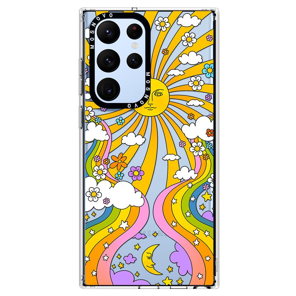 70's Psychedelic Groovy Art Phone Case - Samsung Galaxy S22 Ultra Case - MOSNOVO