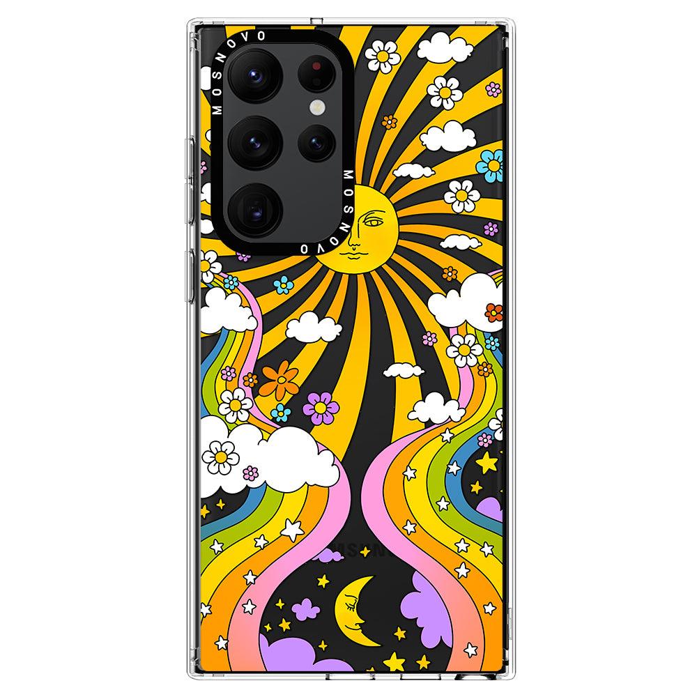 70's Psychedelic Groovy Art Phone Case - Samsung Galaxy S22 Ultra Case - MOSNOVO