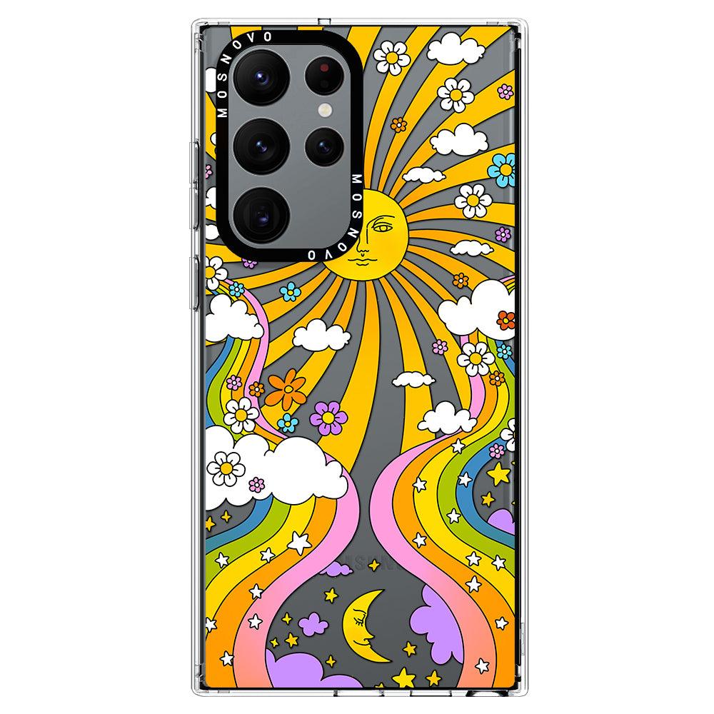 70's Psychedelic Groovy Art Phone Case - Samsung Galaxy S22 Ultra Case - MOSNOVO