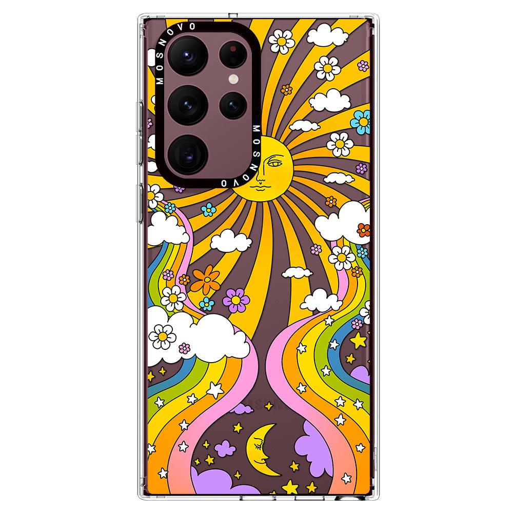 70's Psychedelic Groovy Art Phone Case - Samsung Galaxy S22 Ultra Case - MOSNOVO