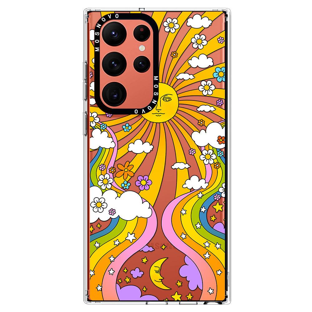 70's Psychedelic Groovy Art Phone Case - Samsung Galaxy S22 Ultra Case - MOSNOVO