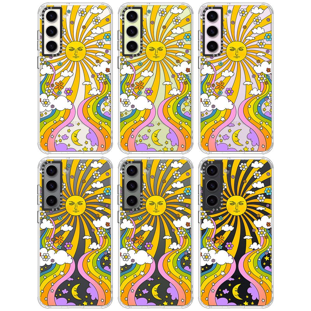 70's Psychedelic Groovy Art Phone Case - Samsung Galaxy S23 Case - MOSNOVO