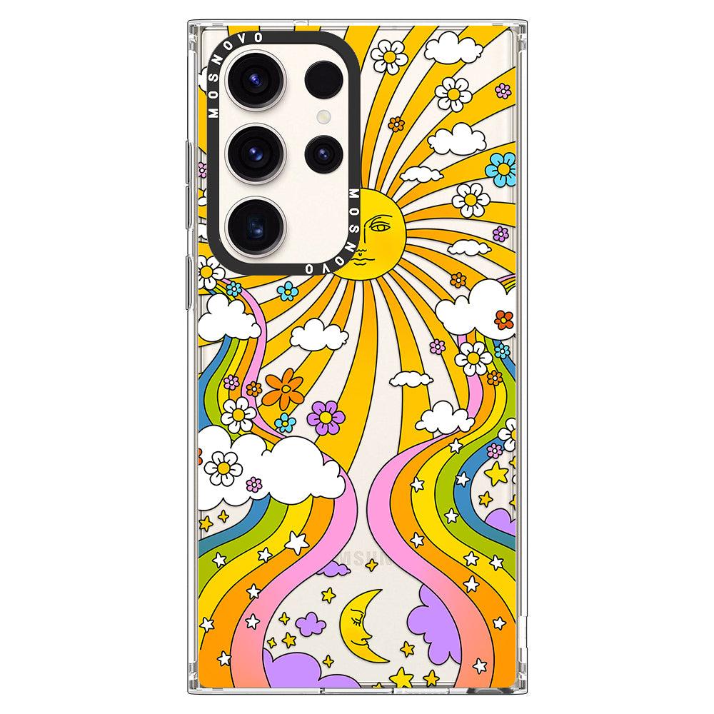 70's Psychedelic Groovy Art Phone Case - Samsung Galaxy S23 Ultra Case - MOSNOVO