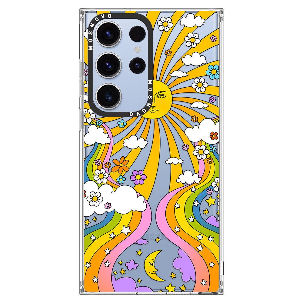 70's Psychedelic Groovy Art Phone Case - Samsung Galaxy S23 Ultra Case - MOSNOVO