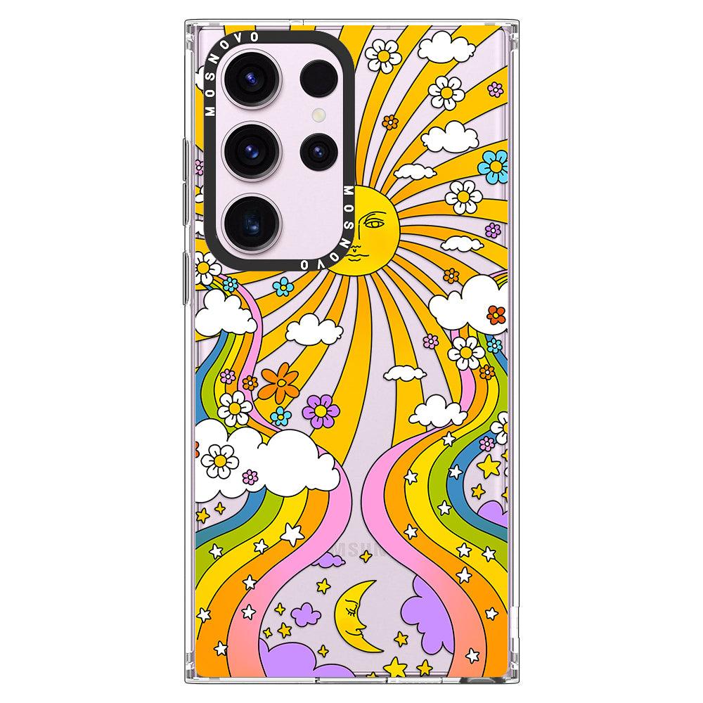 70's Psychedelic Groovy Art Phone Case - Samsung Galaxy S23 Ultra Case - MOSNOVO