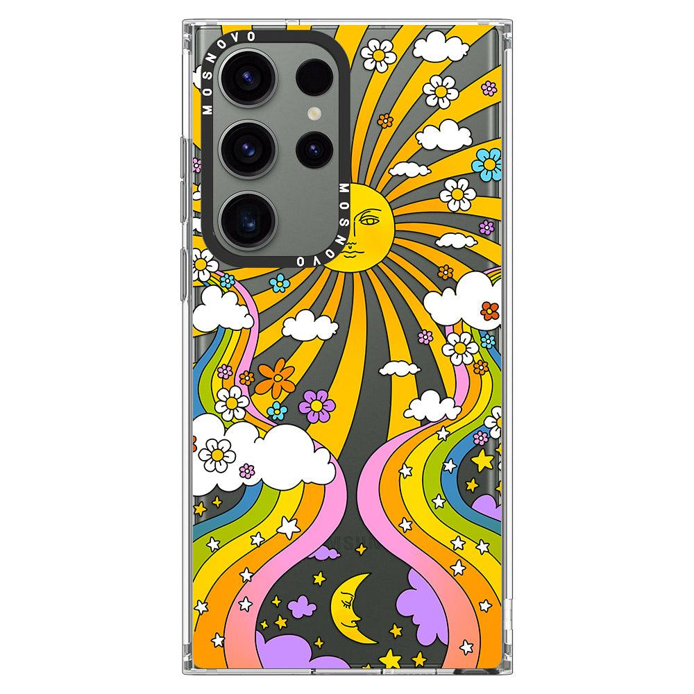 70's Psychedelic Groovy Art Phone Case - Samsung Galaxy S23 Ultra Case - MOSNOVO