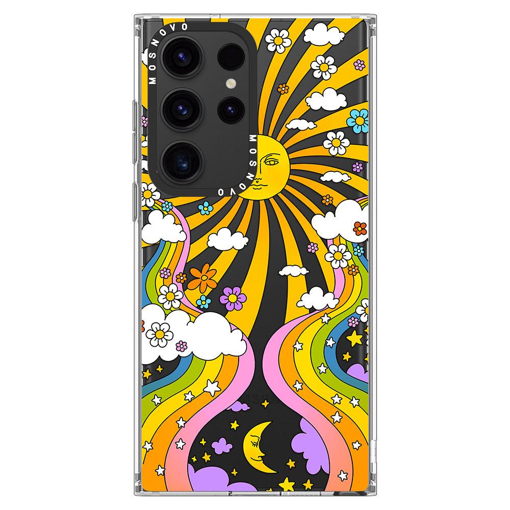 70's Psychedelic Groovy Art Phone Case - Samsung Galaxy S23 Ultra Case - MOSNOVO