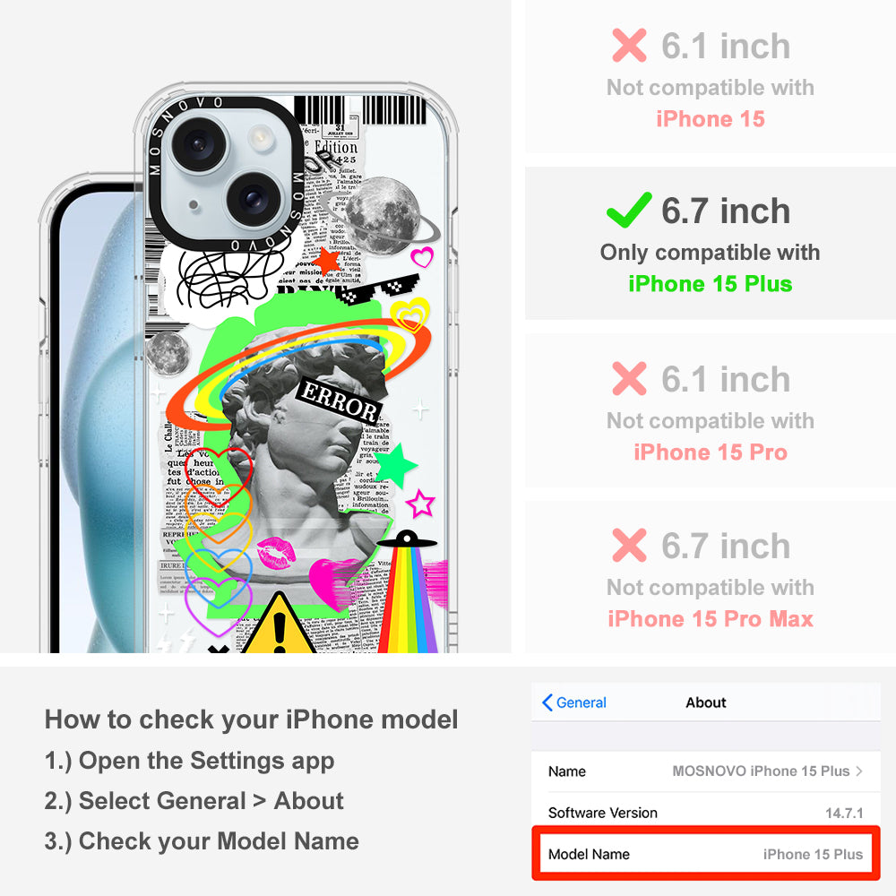 Error Statue Art Phone Case - iPhone 15 Plus Case - MOSNOVO