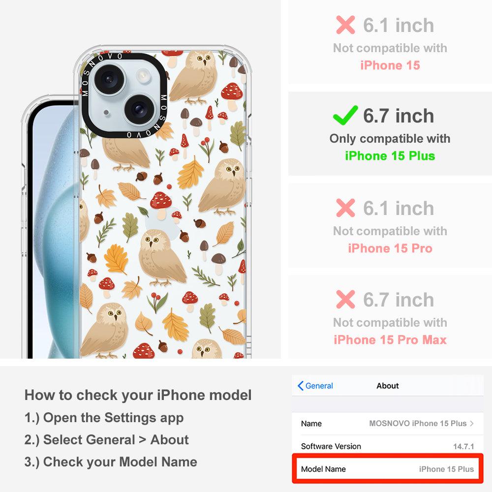 Autumn Owl Phone Case - iPhone 15 Plus Case - MOSNOVO