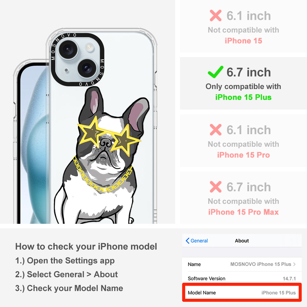 Cool French Bulldog Phone Case - iPhone 15 Plus Case - MOSNOVO