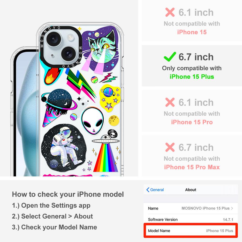 Sci-Fi Stickers Phone Case - iPhone 15 Plus Case - MOSNOVO