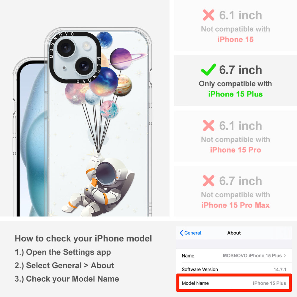 Astronaut Phone Case - iPhone 15 Plus Case - MOSNOVO