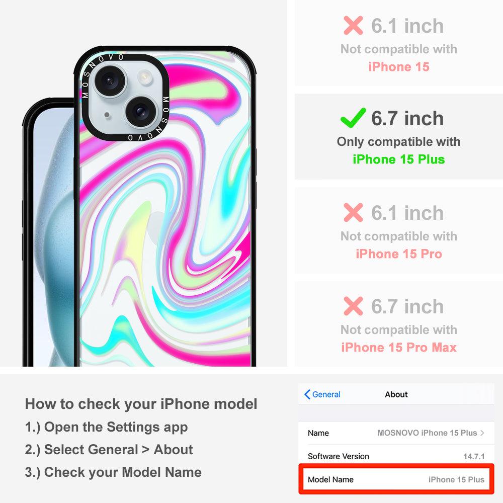 Psychedelic Swirls Phone Case - iPhone 15 Plus Case - MOSNOVO