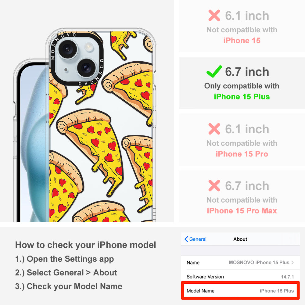 Pizza Phone Case - iPhone 15 Plus Case - MOSNOVO