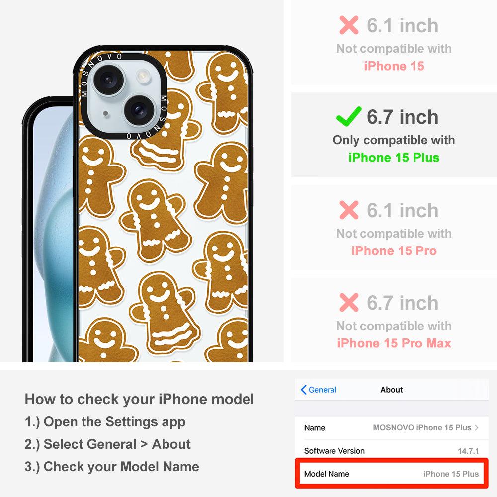 Ginger Breadman Phone Case - iPhone 15 Plus Case - MOSNOVO