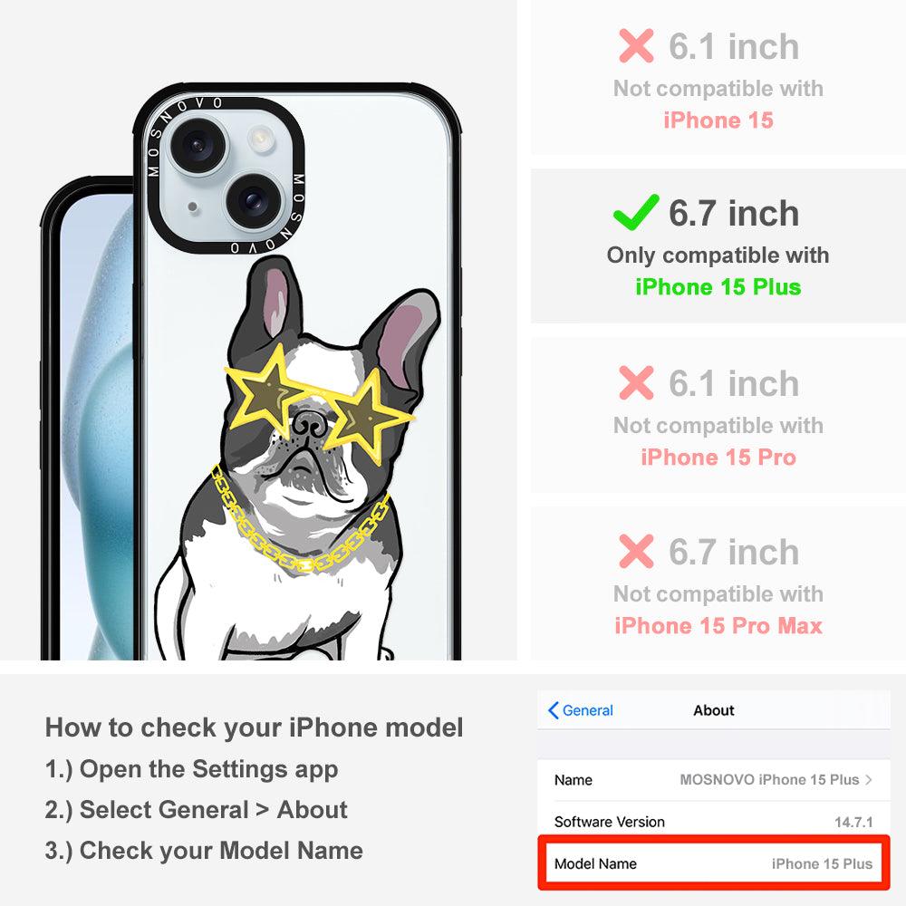 Cool French Bulldog Phone Case - iPhone 15 Plus Case - MOSNOVO