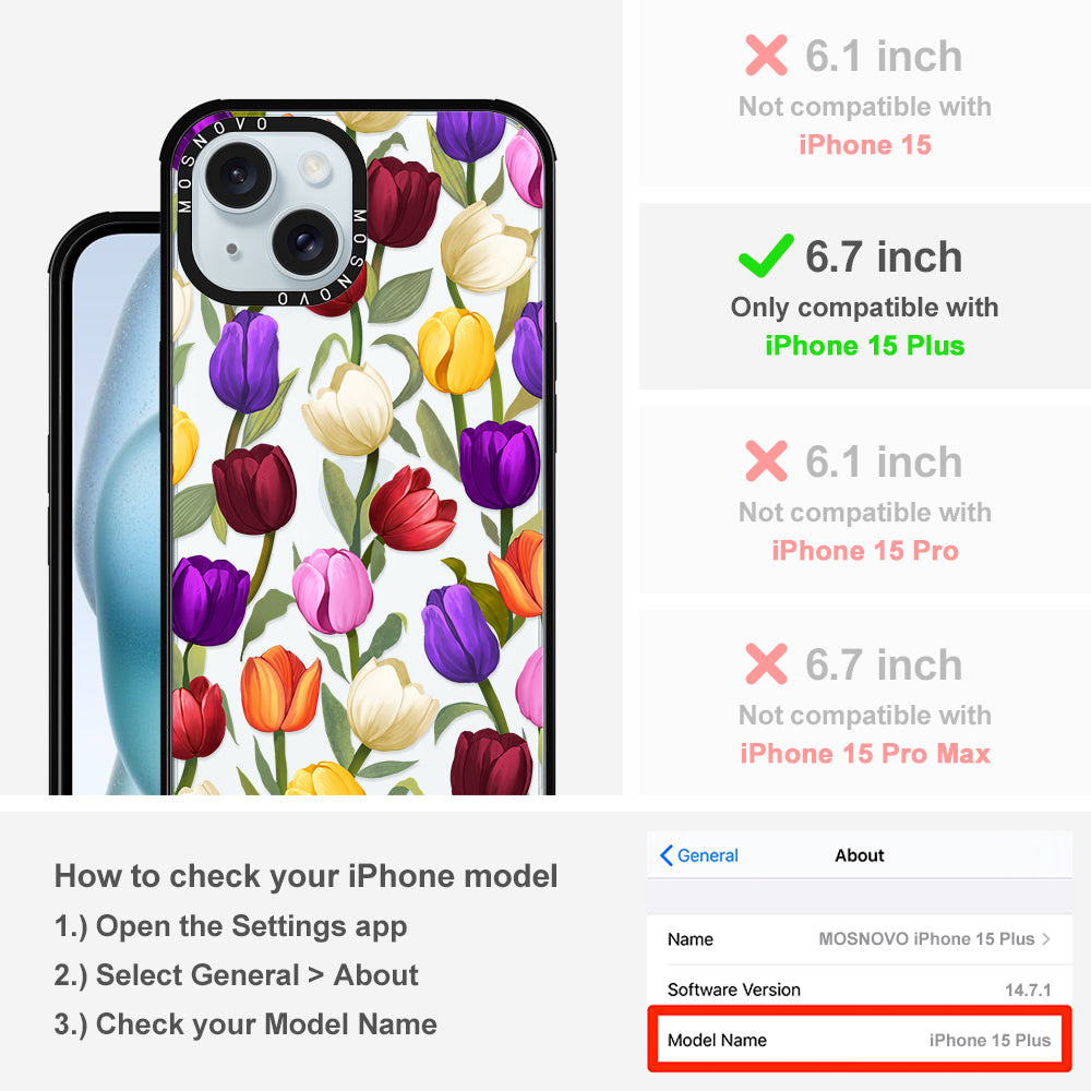 Tulip Phone Case - iPhone 15 Plus Case - MOSNOVO