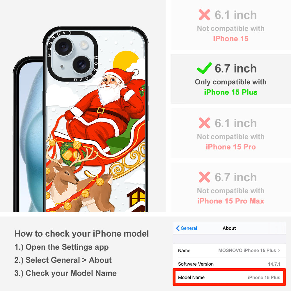 Santa Claus Phone Case - iPhone 15 Plus Case - MOSNOVO