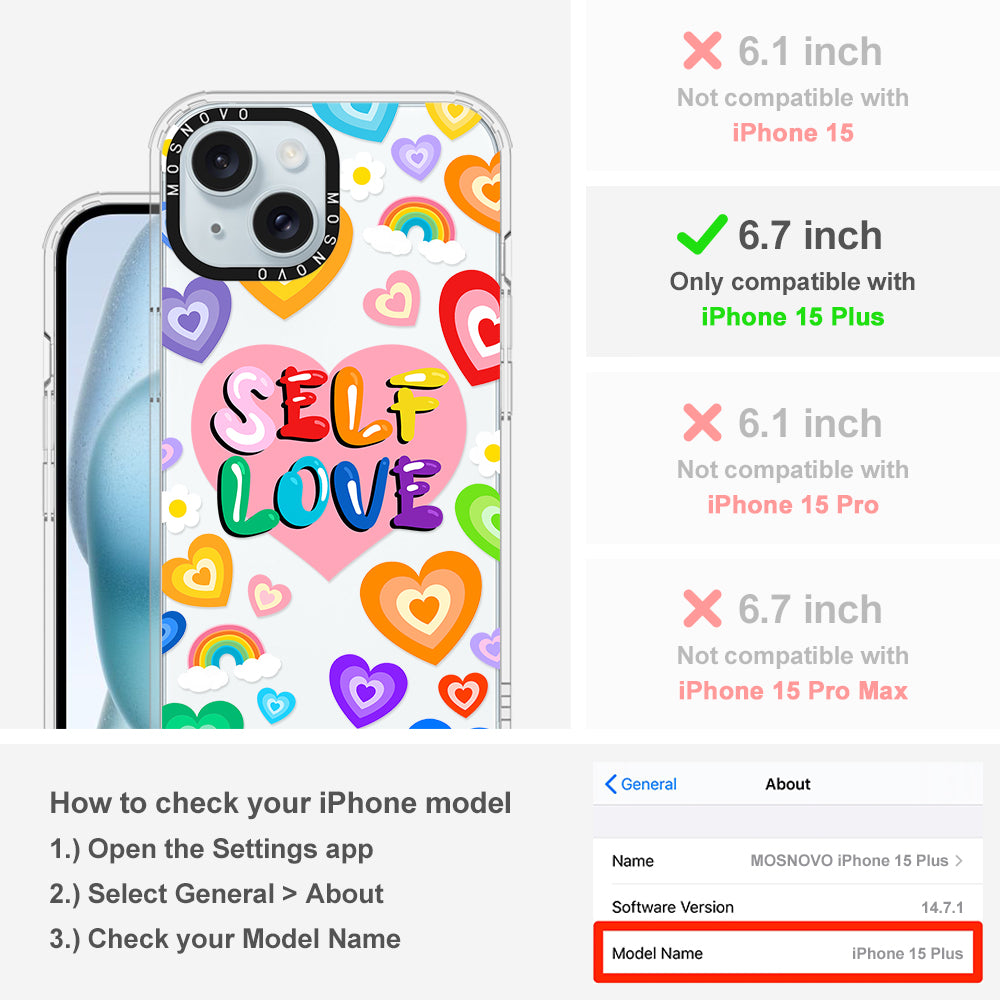 Self Love Phone Case - iPhone 15 Plus Case - MOSNOVO