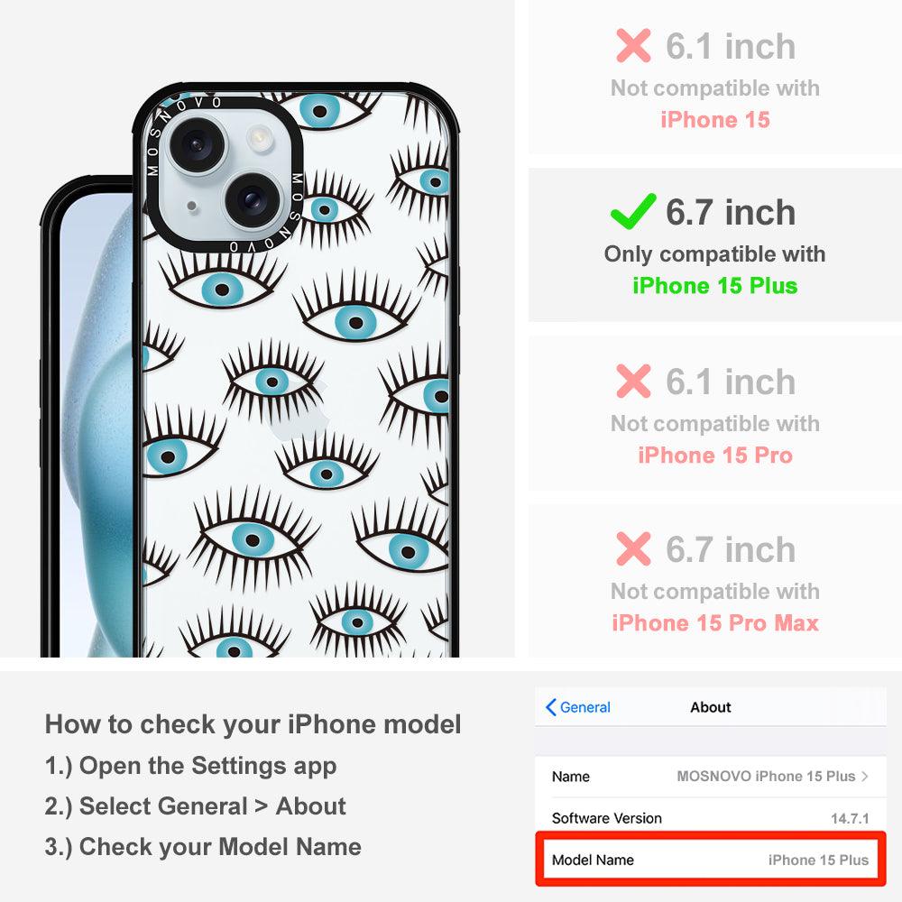 Evil Eye Phone Case - iPhone 15 Plus Case - MOSNOVO