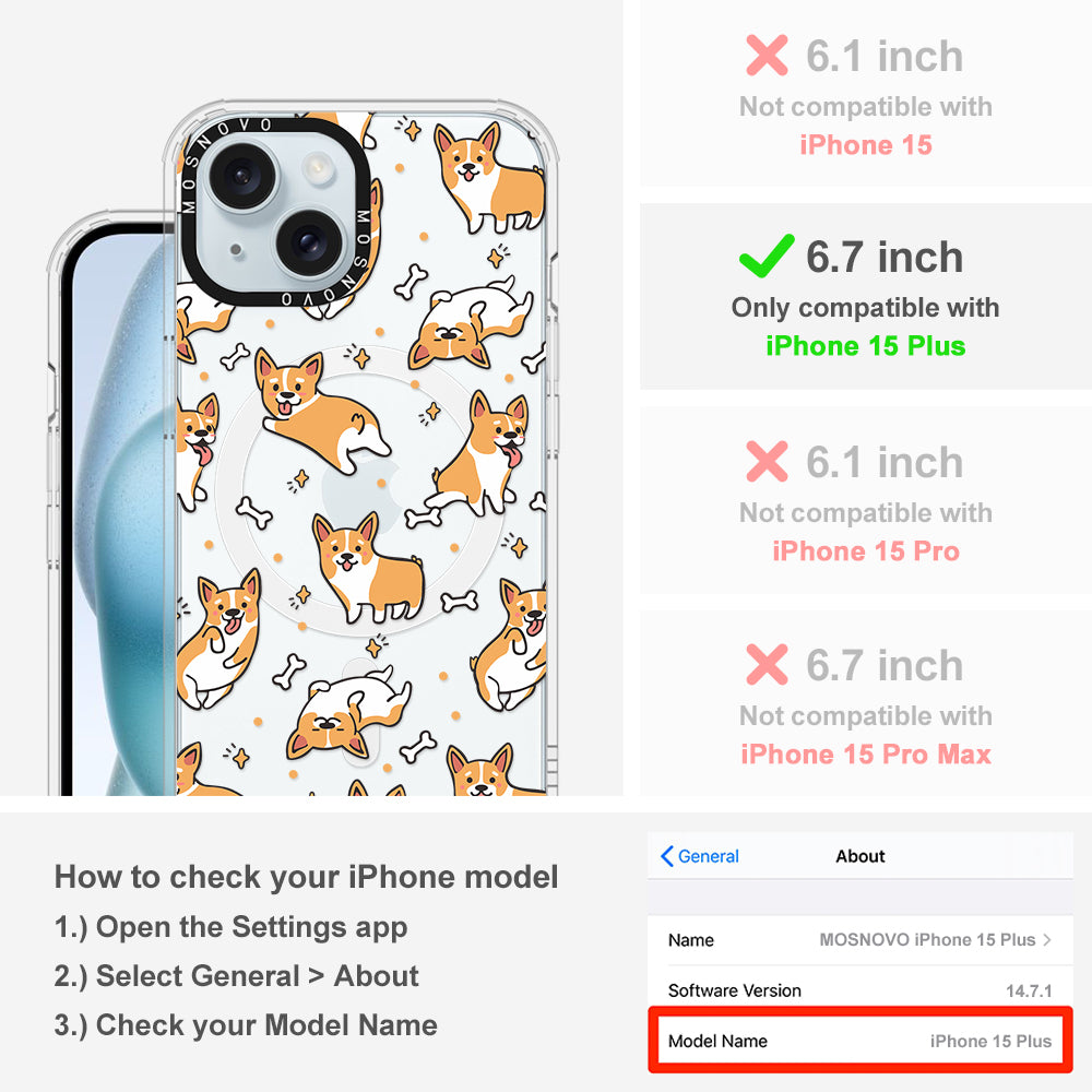 Corgi Phone Case - iPhone 15 Plus Case - MOSNOVO