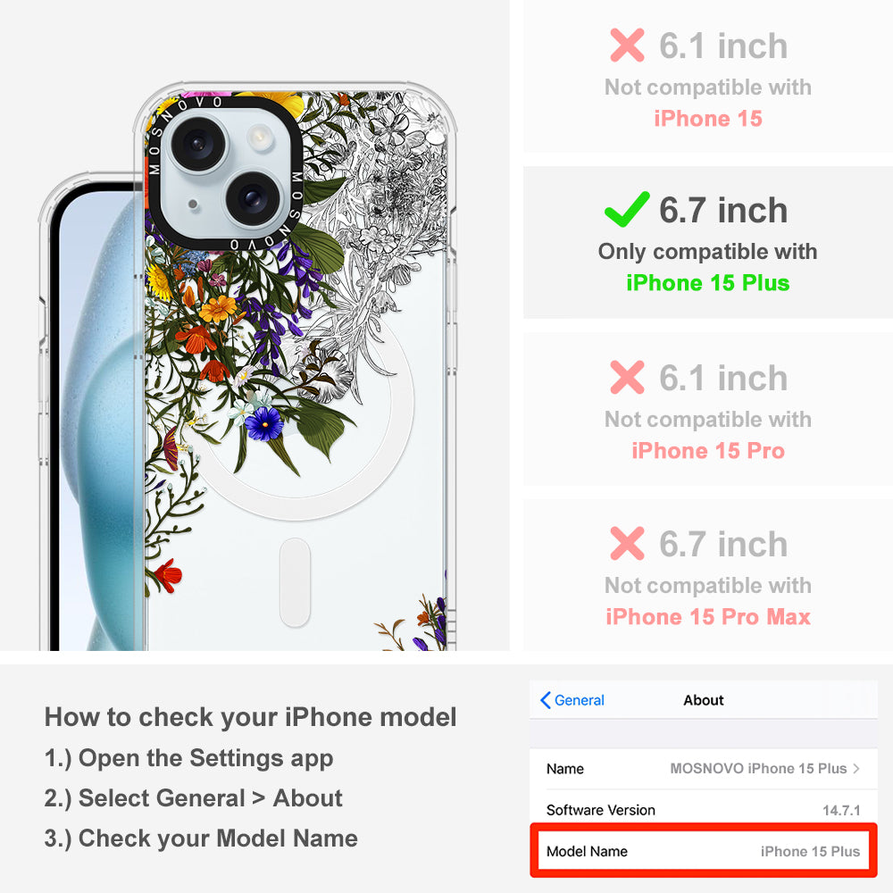 Beautiful Bloom Phone Case - iPhone 15 Plus Case - MOSNOVO