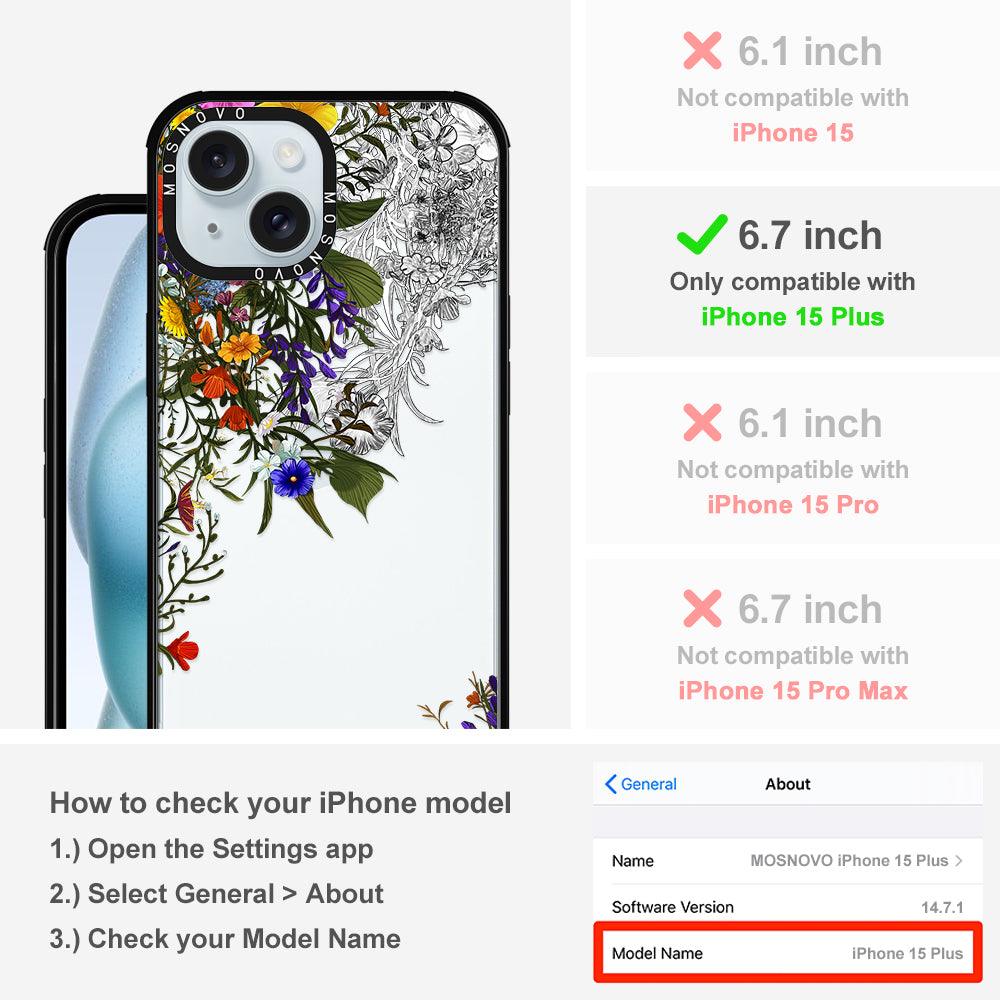 Beautiful Bloom Phone Case - iPhone 15 Plus Case - MOSNOVO
