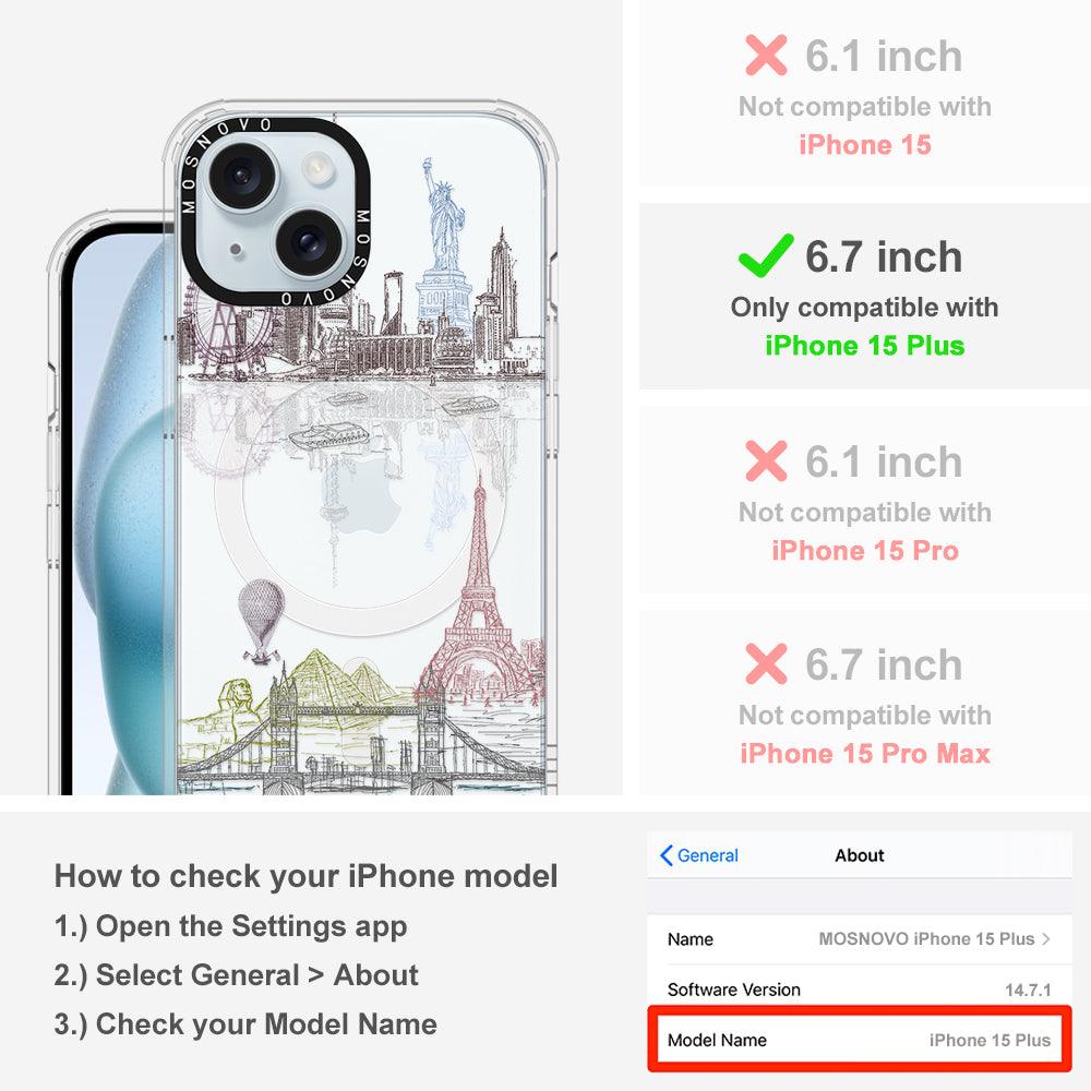 The World City Phone Case - iPhone 15 Plus Case - MOSNOVO
