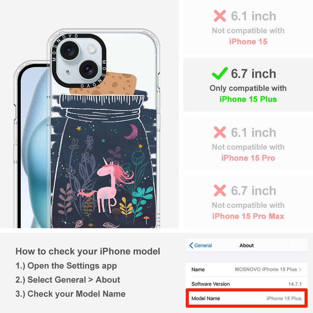 Fairy Unicorn Phone Case - iPhone 15 Plus Case - MOSNOVO
