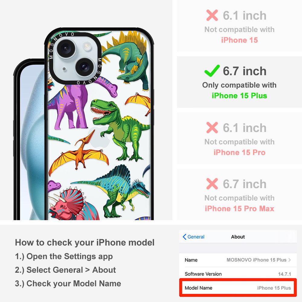 Dinosaur World Phone Case - iPhone 15 Plus Case - MOSNOVO