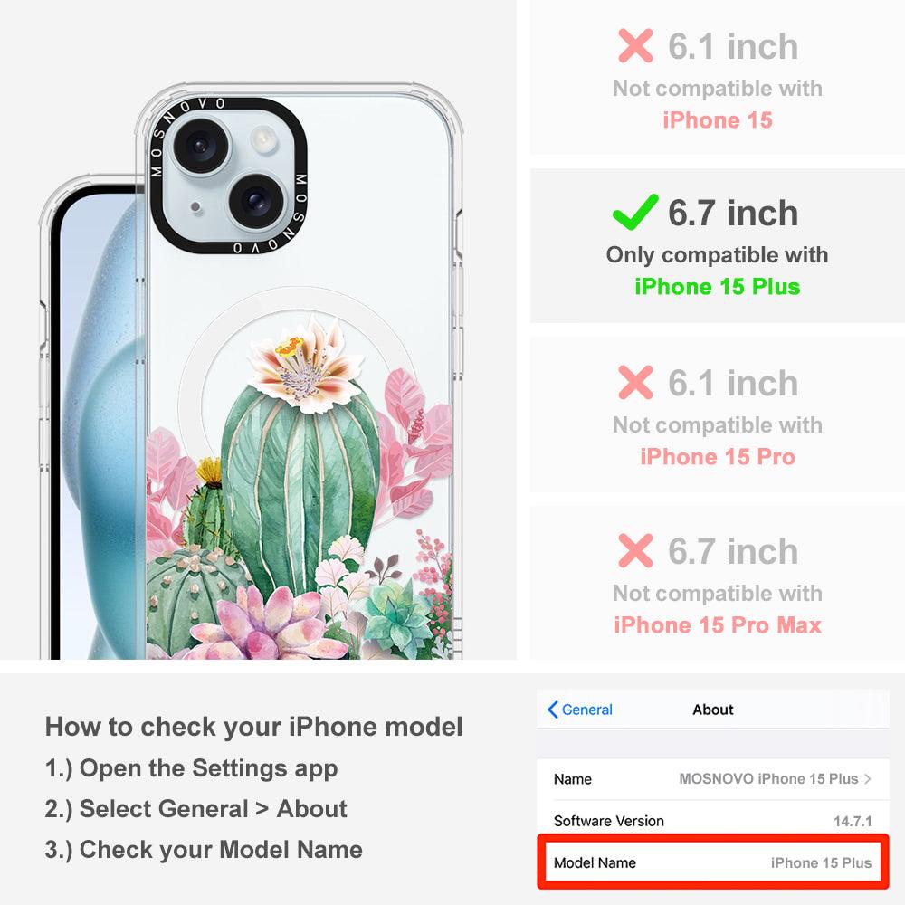 Cactaceae Phone Case - iPhone 15 Plus Case - MOSNOVO