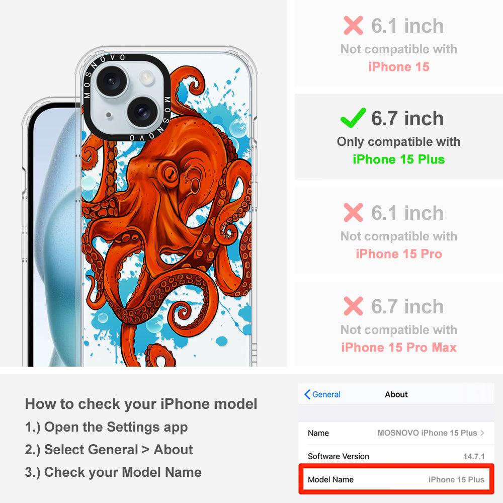 Octupus Phone Case - iPhone 15 Plus Case - MOSNOVO