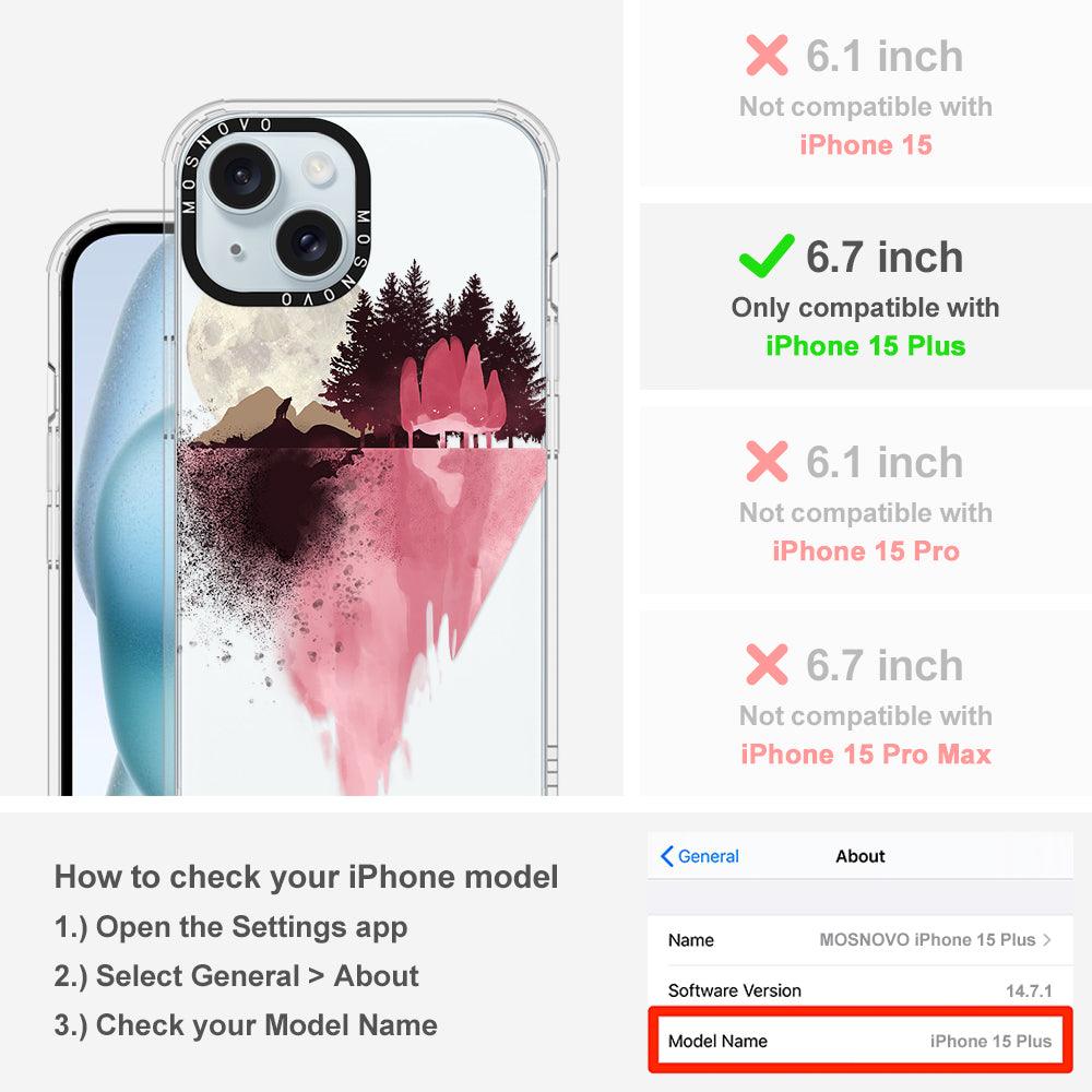 Mountain Landscape Phone Case - iPhone 15 Plus Case - MOSNOVO