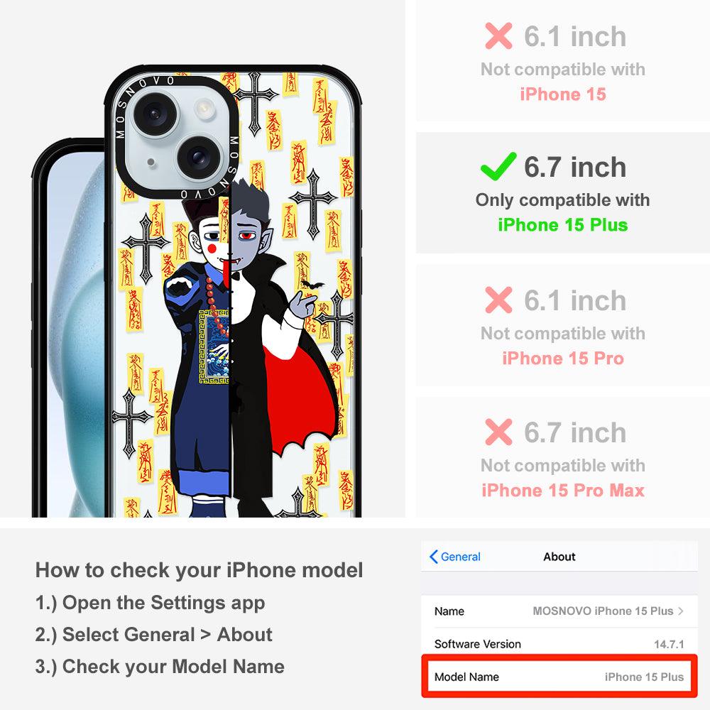 Vampire Vs Jiangshi Phone Case - iPhone 15 Plus Case - MOSNOVO