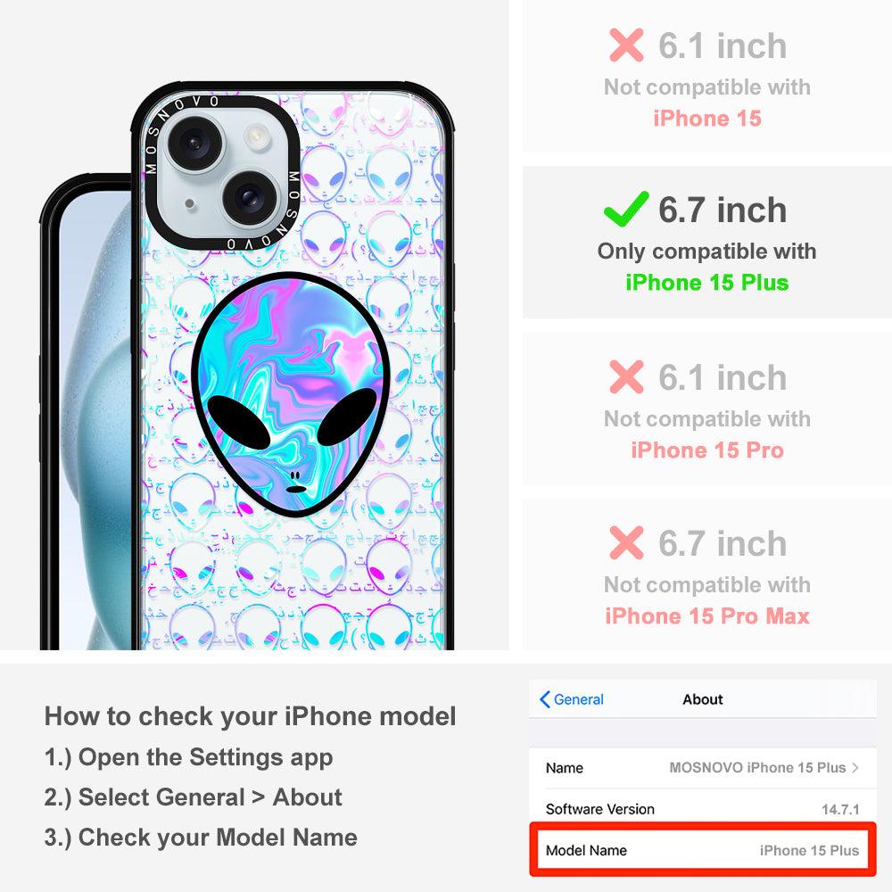 Space Alien Phone Case - iPhone 15 Plus Case - MOSNOVO