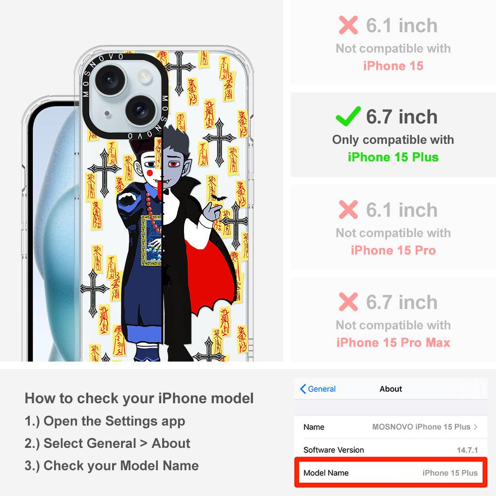 Vampire Vs Jiangshi Phone Case - iPhone 15 Plus Case - MOSNOVO