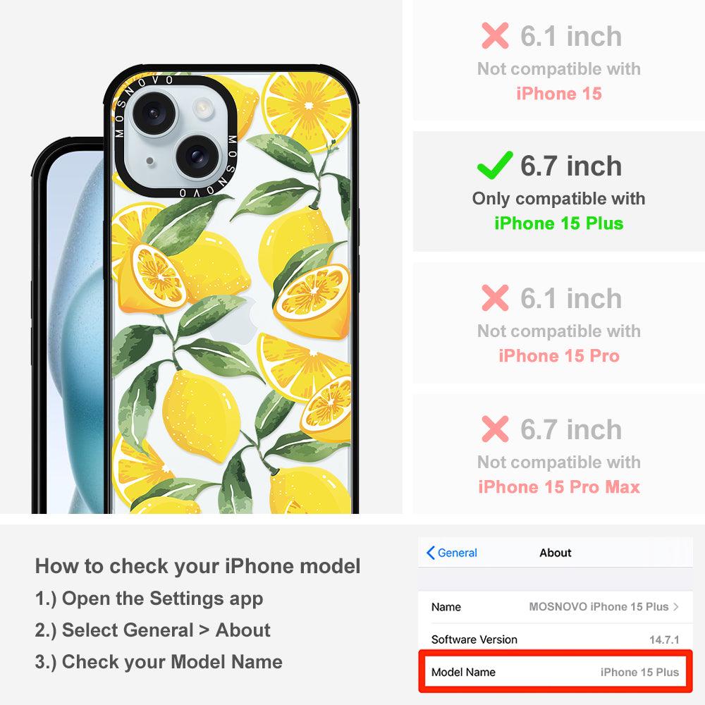 Lemon Phone Case - iPhone 15 Plus Case - MOSNOVO
