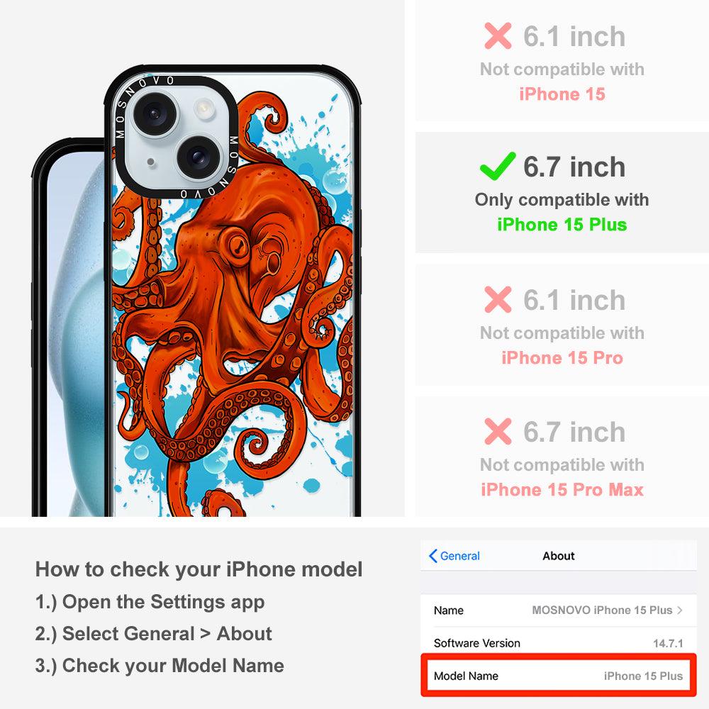 Octupus Phone Case - iPhone 15 Plus Case - MOSNOVO