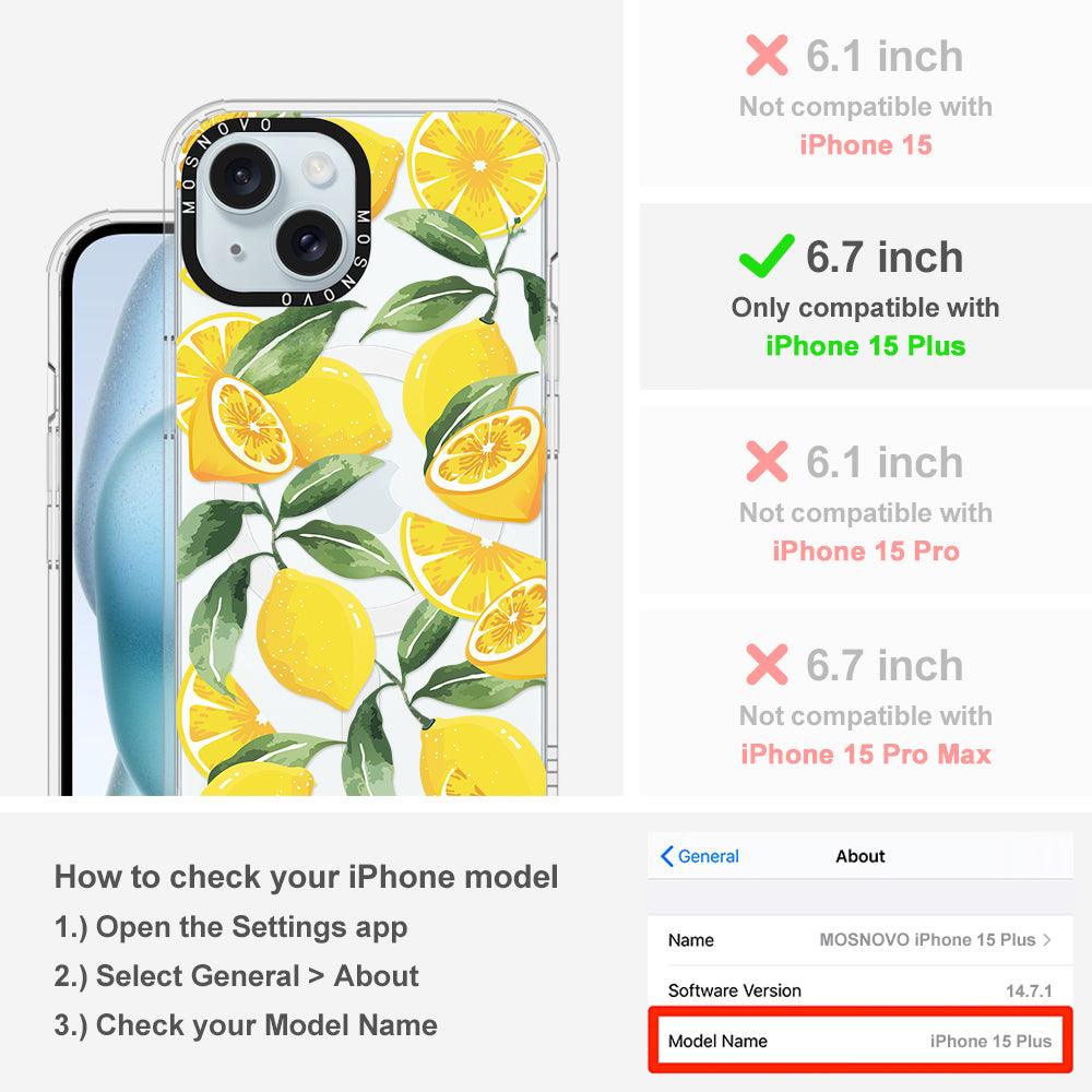 Lemon Phone Case - iPhone 15 Plus Case - MOSNOVO