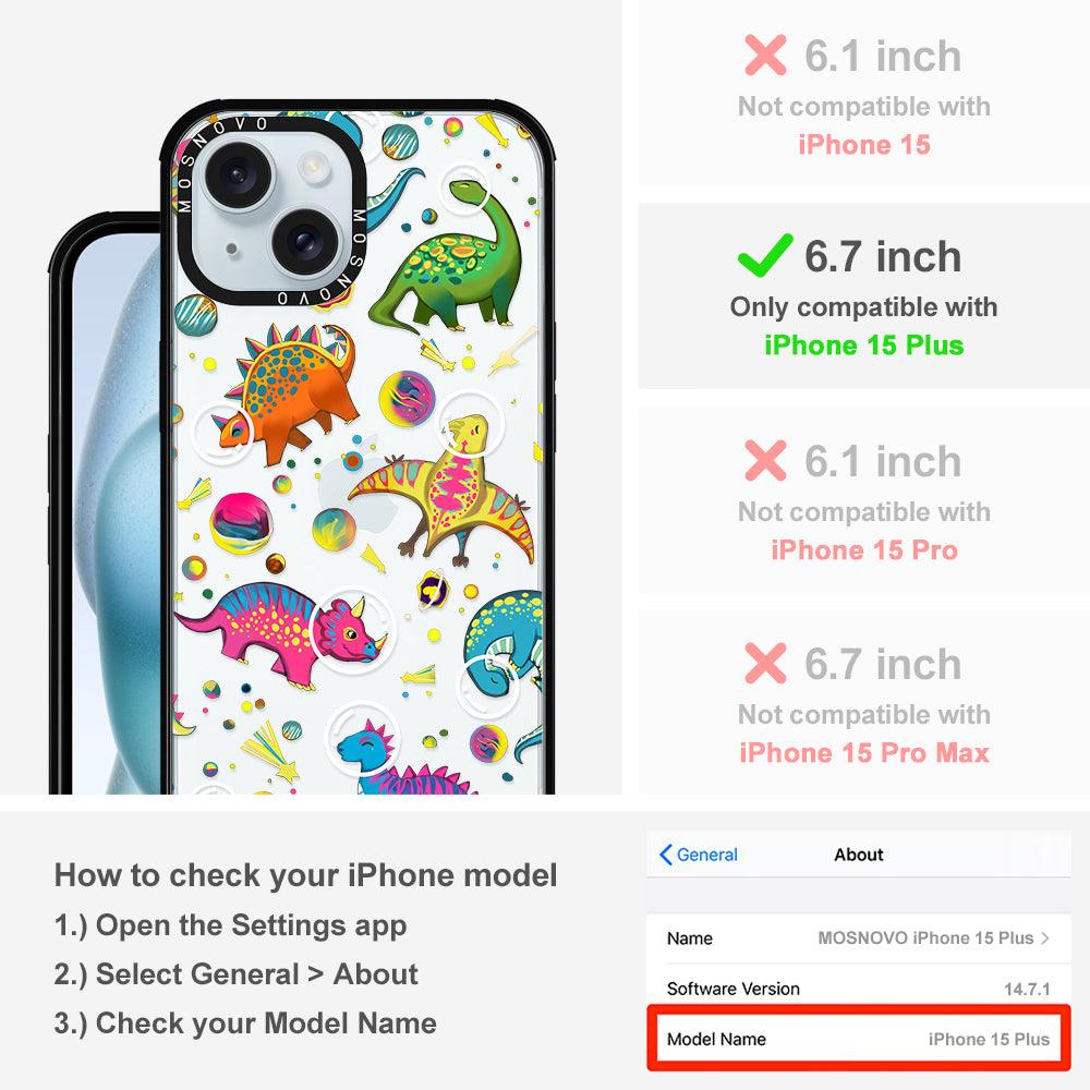 Dinosaur Planet Phone Case - iPhone 15 Plus Case - MOSNOVO