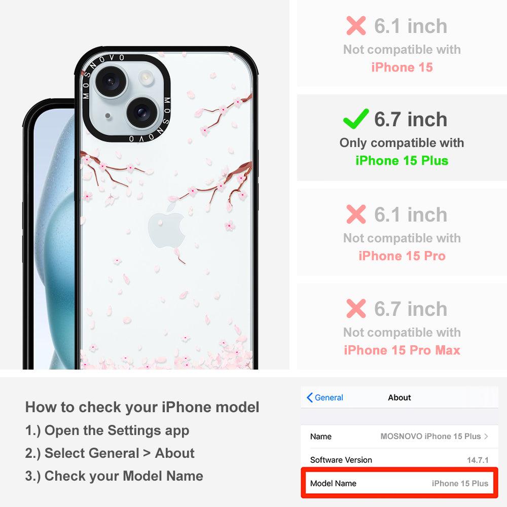 Sakura Phone Case - iPhone 15 Plus Case - MOSNOVO