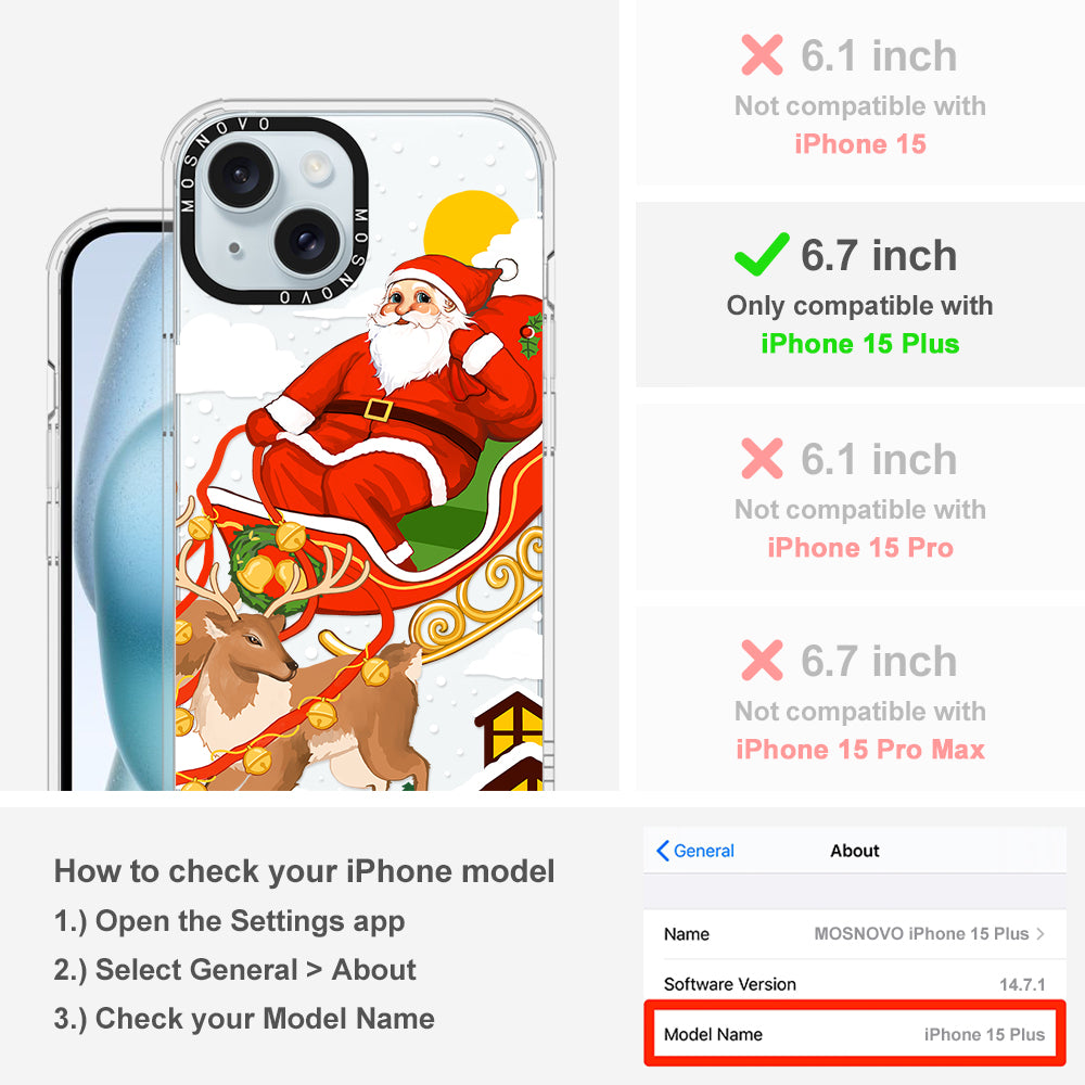 Santa Claus Phone Case - iPhone 15 Plus Case - MOSNOVO
